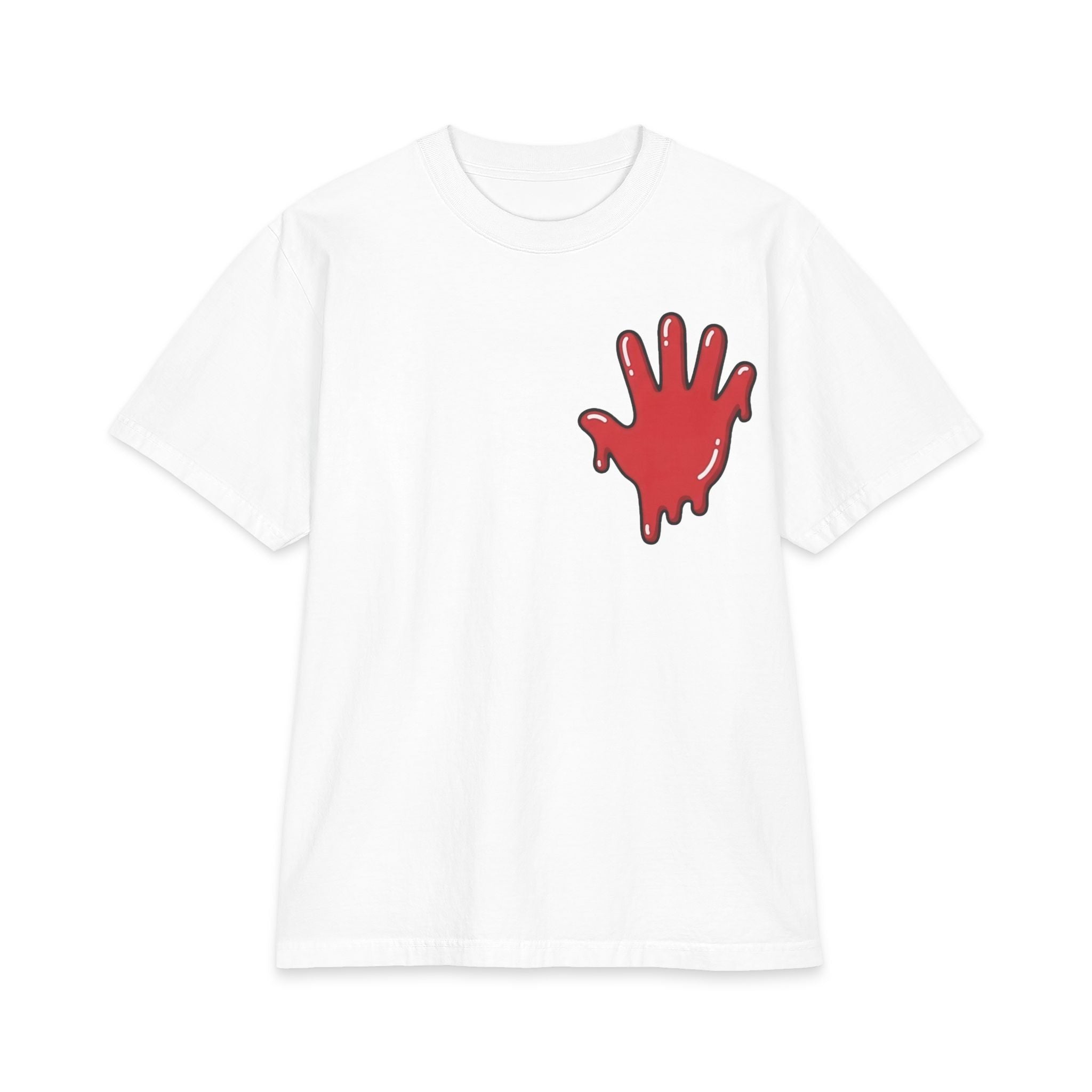 The Slime Shop Max Heavyweight Tee — White / Red Slime In 5