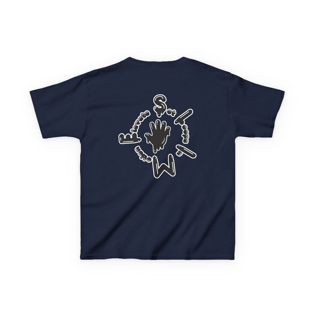 Kids Black/Slime Heavy Cotton™ Tee