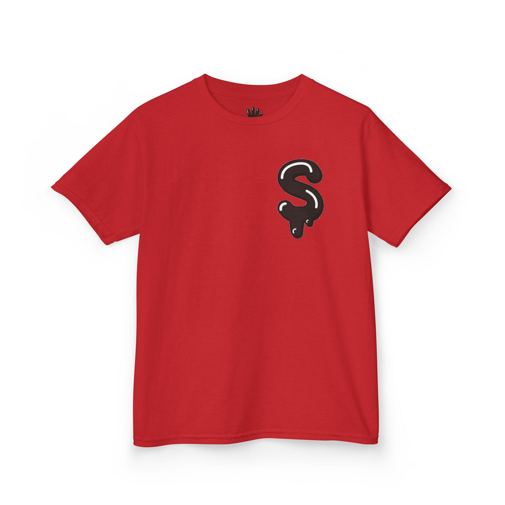 The Slime Shop Kids Tee — Grey / Black Slime Sircle