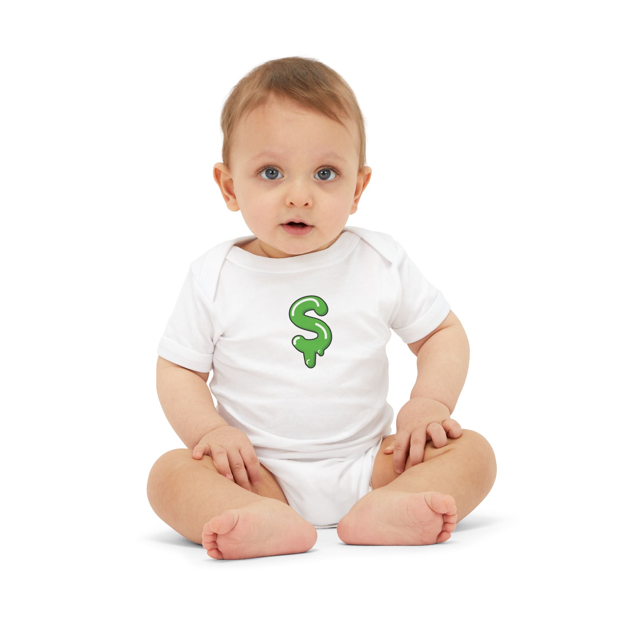 The Slime Shop Infant Bodysuit — Royal Blue / Green Slime Sircle