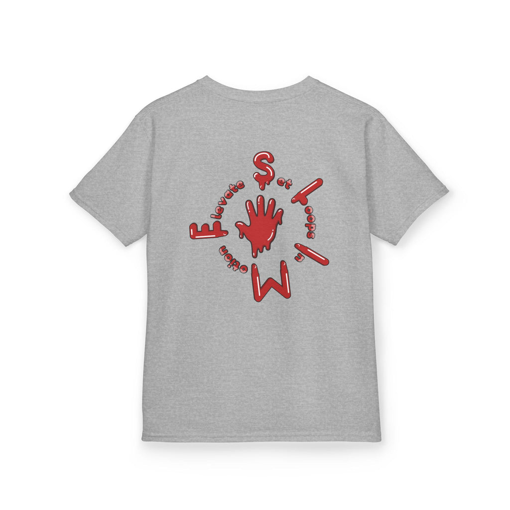 The Slime Shop Kids Tee — Green / Red Slime Sircle