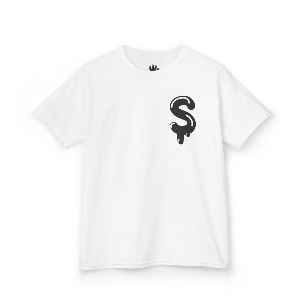 Kids Black/Slime Heavy Cotton™ Tee