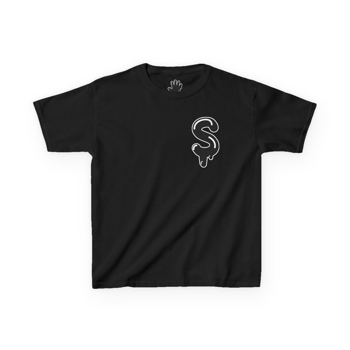 Kids Black/Slime Heavy Cotton™ Tee