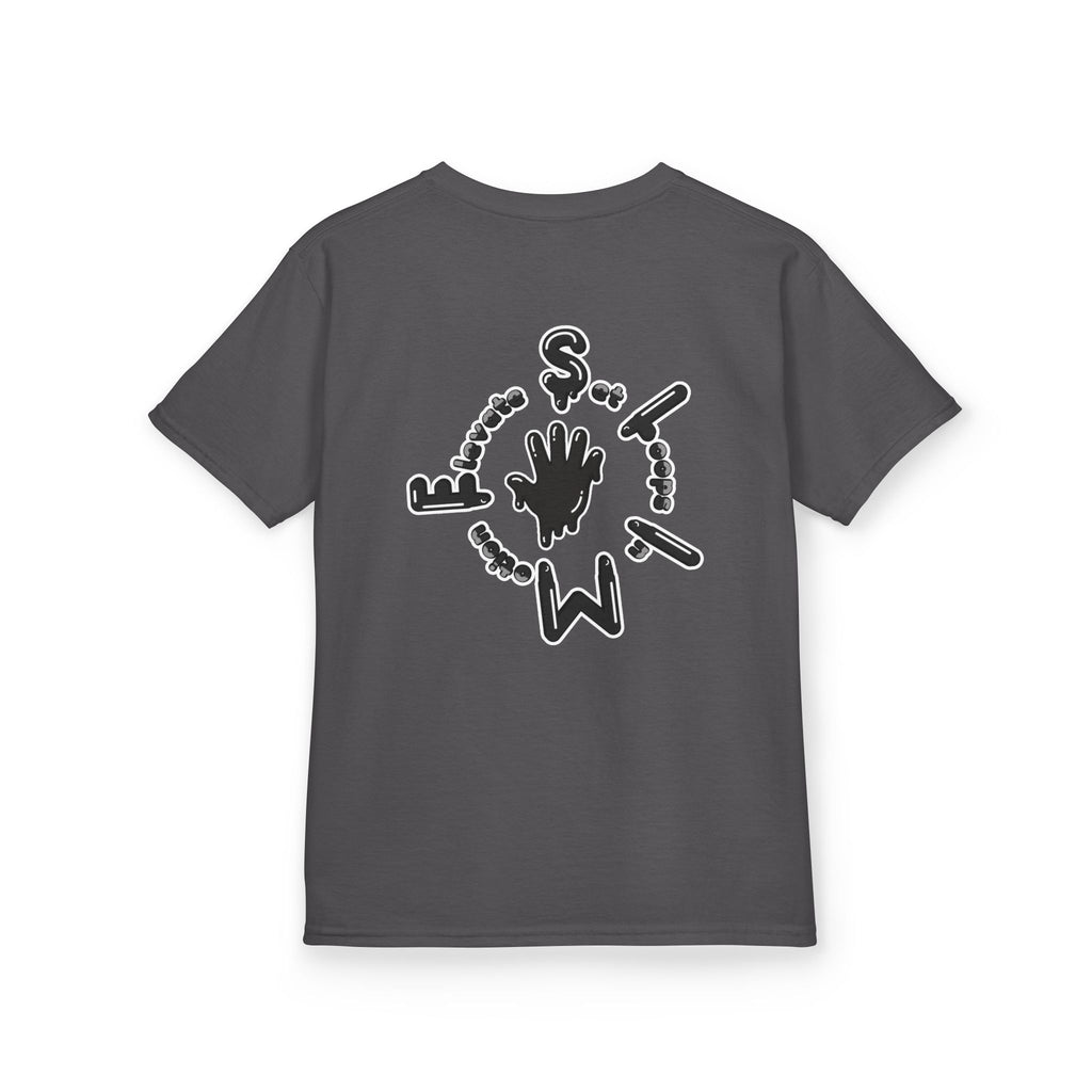 Kids Black/Slime Heavy Cotton™ Tee