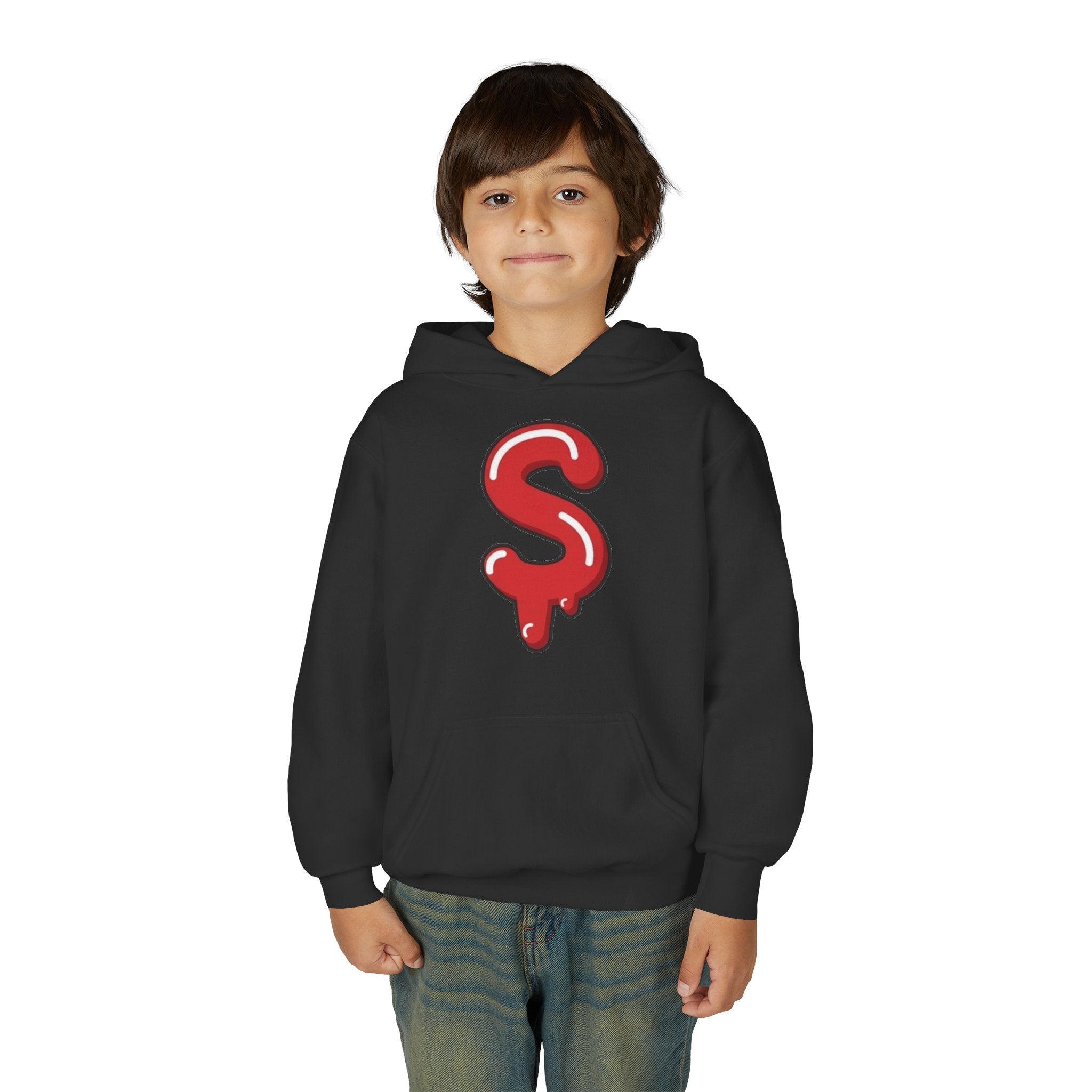 The Slime Shop Youth Hoodie — Green / Red Slime $
