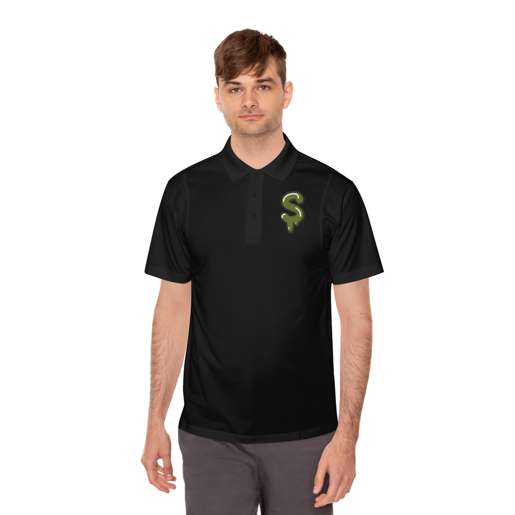 The Slime Shop Sport Polo — Red / Olive Slime Sircle