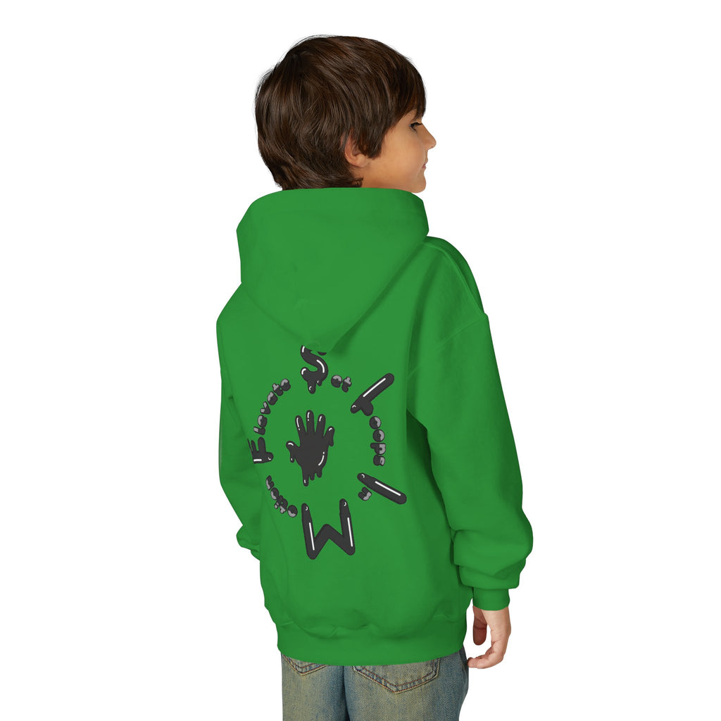 The Slime Shop Youth Hoodie — Royal Blue / Black Slime $