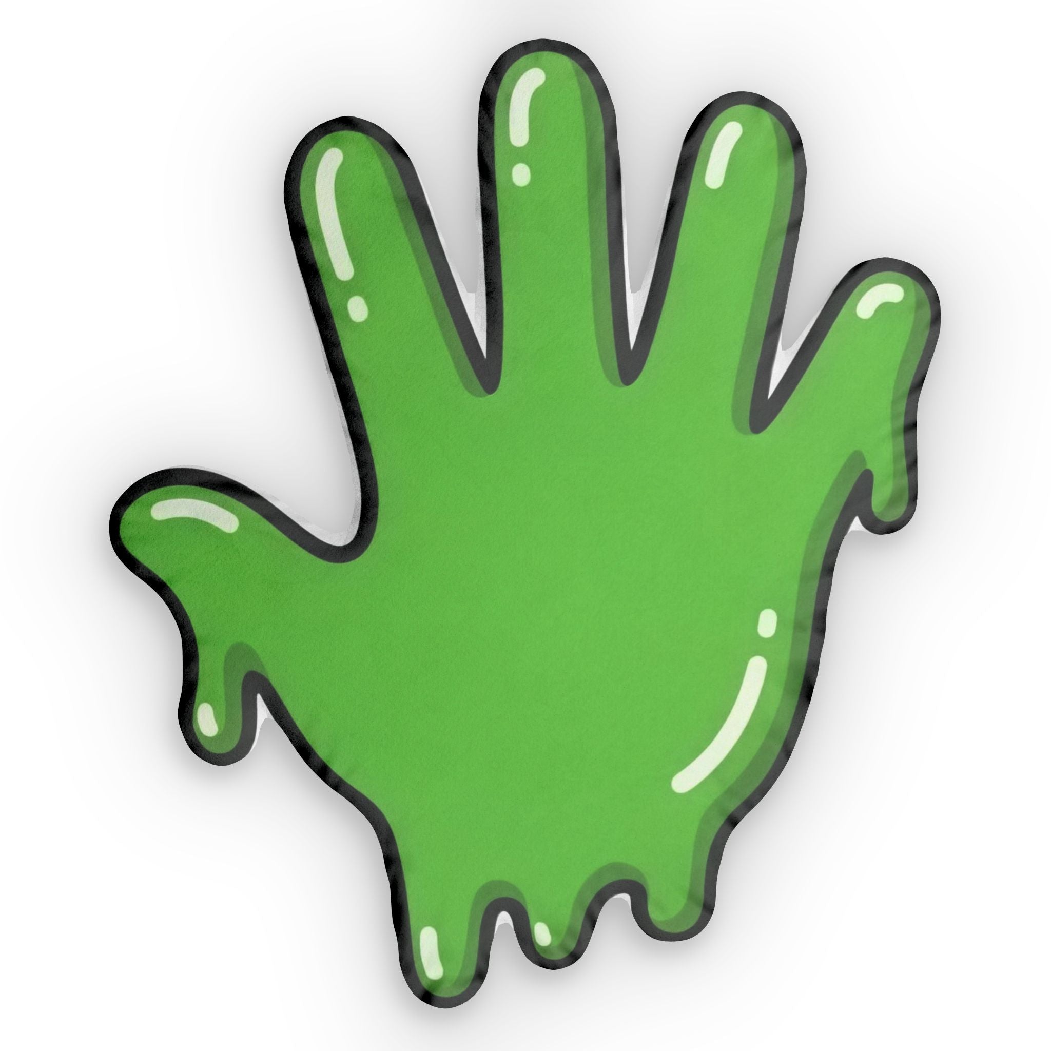 The Slime Shop Slime Hand Shaped Pillow — Green Slime In 5