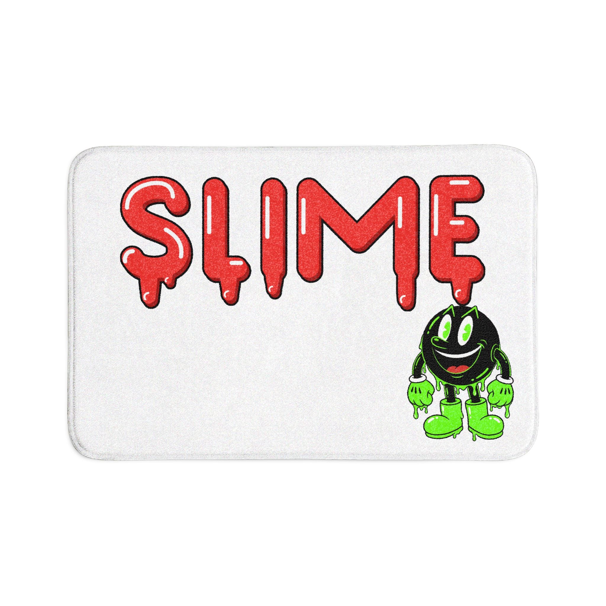 The Slime Shop Bath Mat — Black / Red Slime $ (AOP)