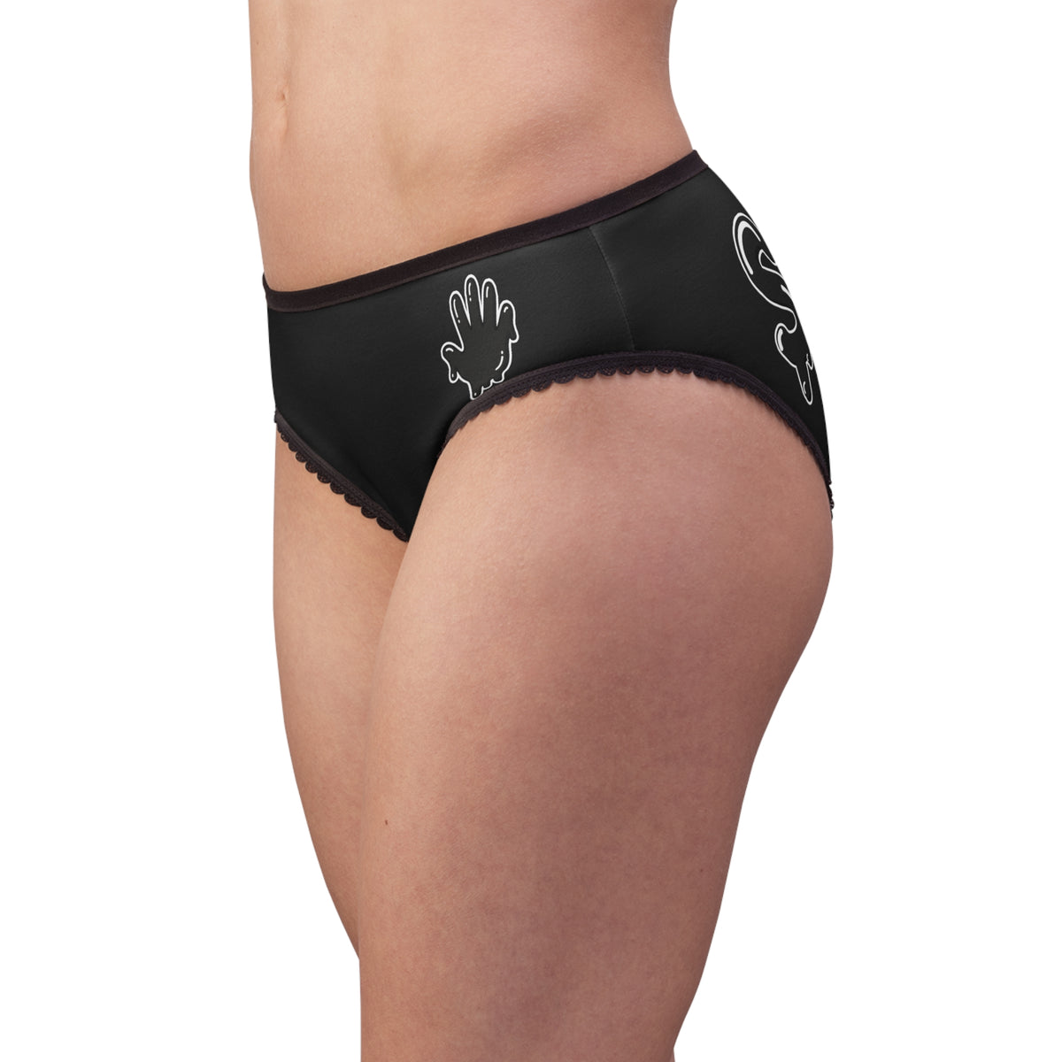 Women's Black Slime In 5 Briefs