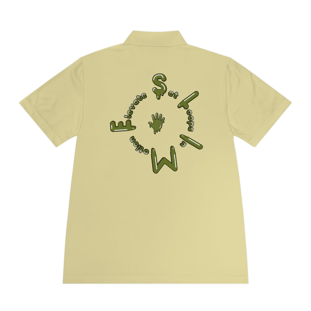 The Slime Shop Sport Polo — Red / Olive Slime Sircle
