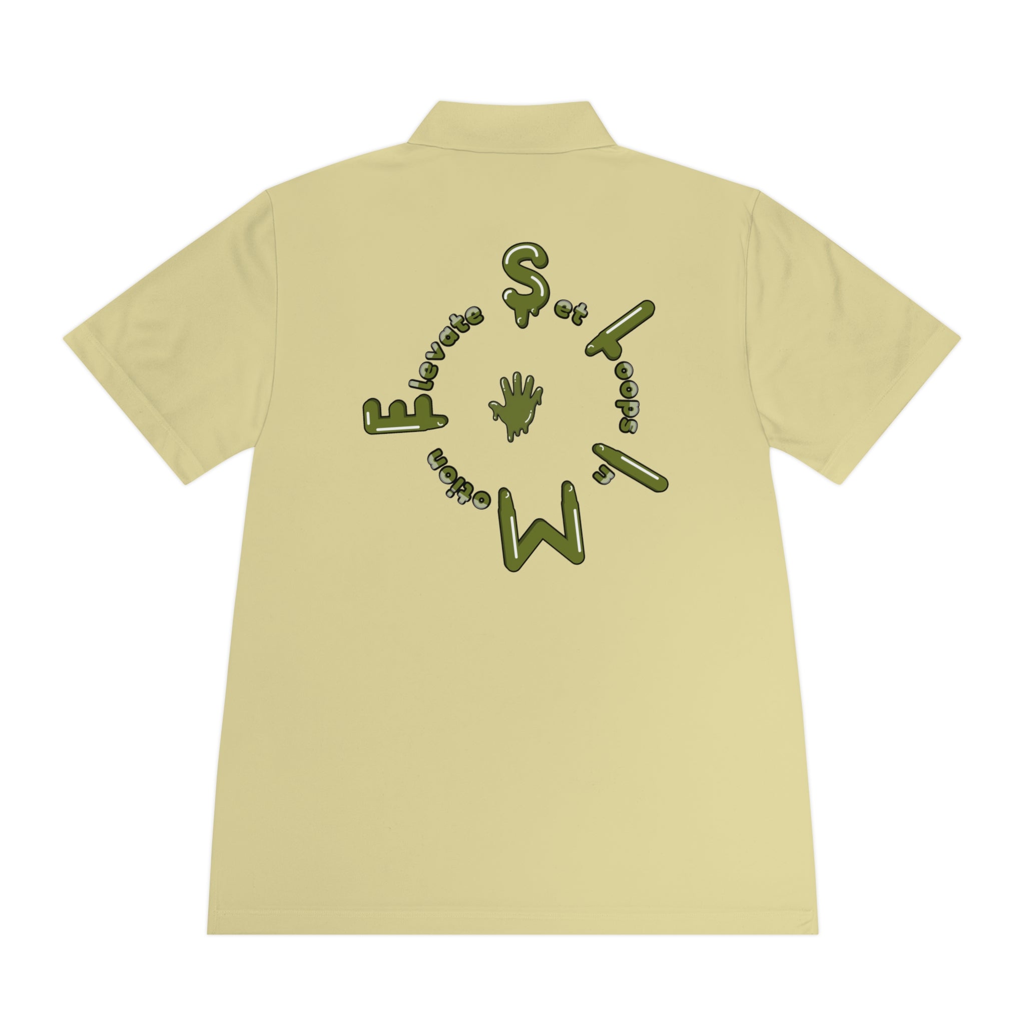 The Slime Shop Sport Polo — Red / Olive Slime Sircle