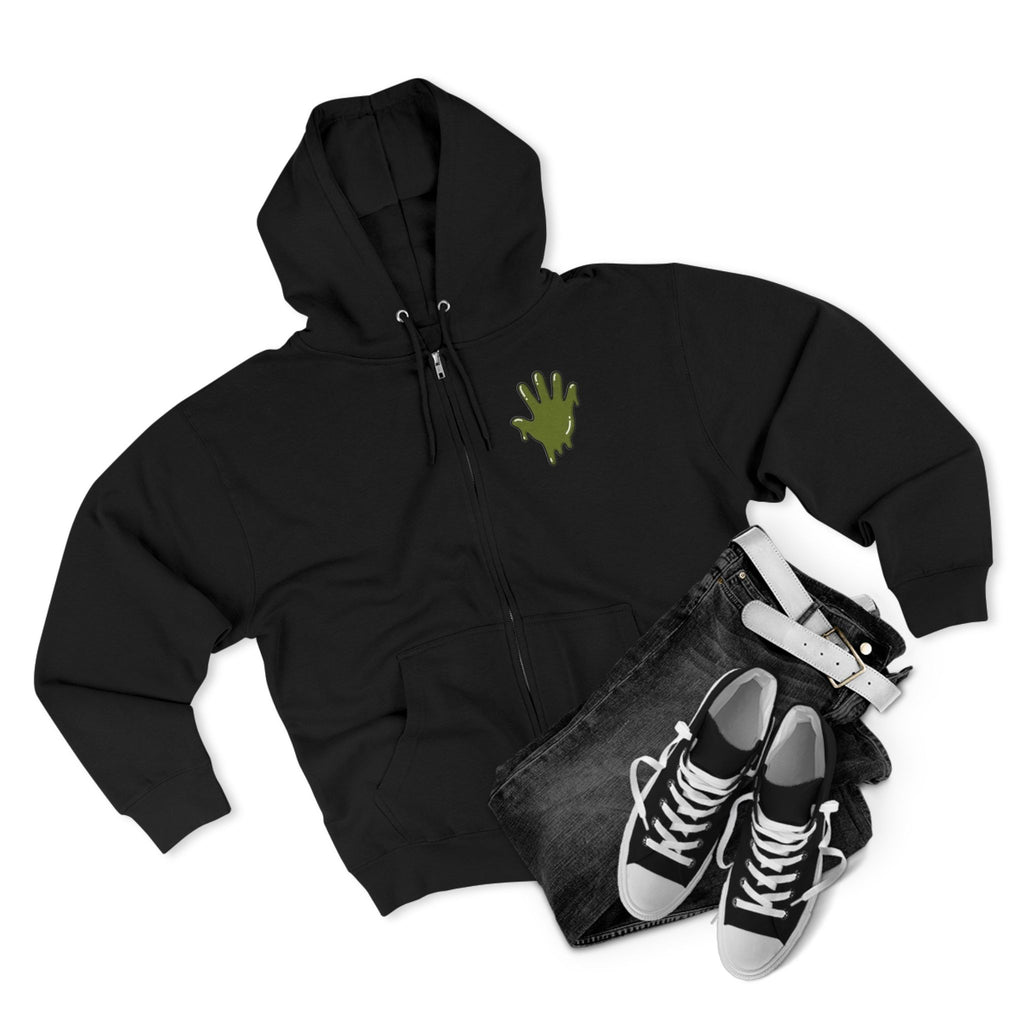 The Slime Shop Zip Hoodie — Heather / Olive Slime In 5