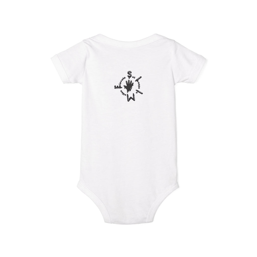 The Slime Shop Infant Jersey One Piece — Heather Grey / Black Slime Sircle