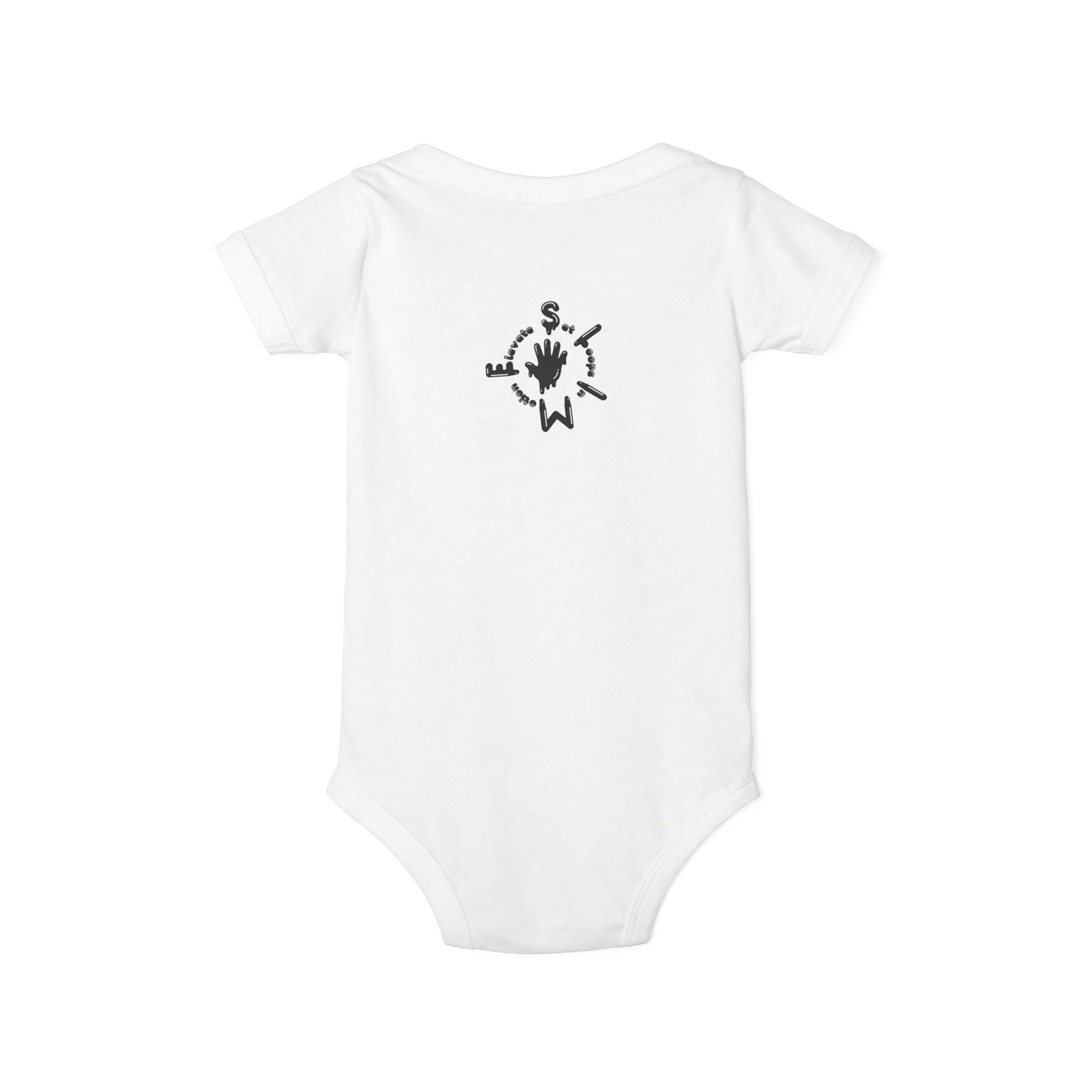 The Slime Shop Infant Jersey One Piece — Heather Grey / Black Slime Sircle