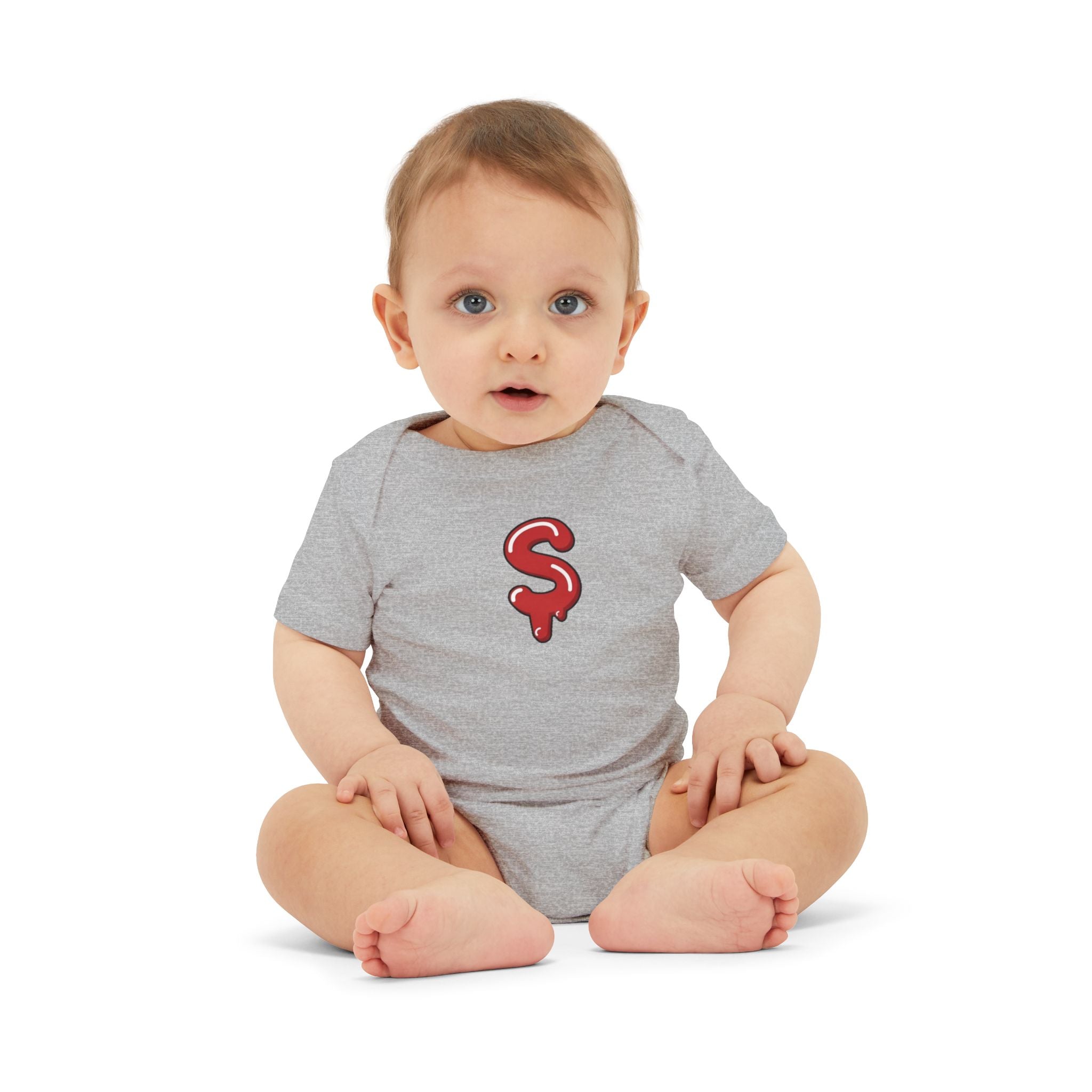 The Slime Shop Infant Jersey One Piece — Navy / Red Slime $