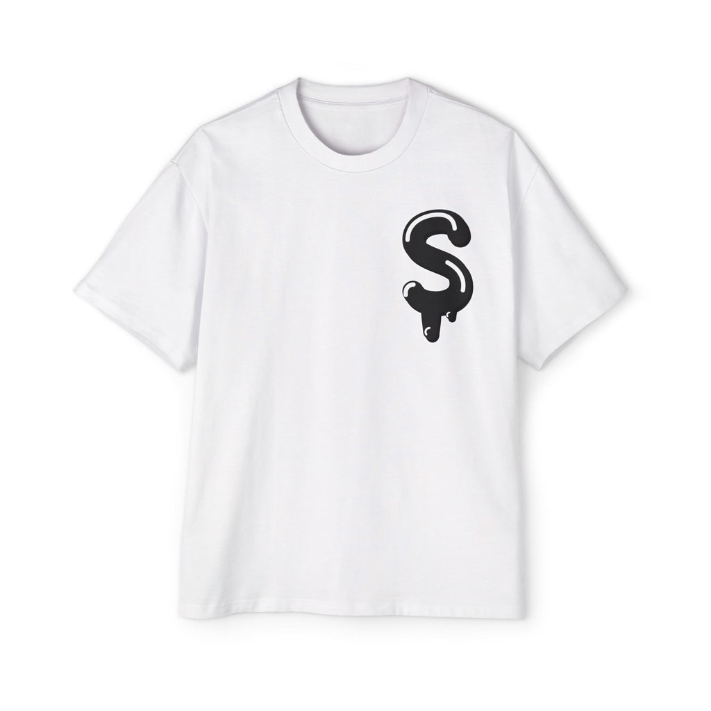 Men's Black Slime Sircle Heavy Oversized Tee