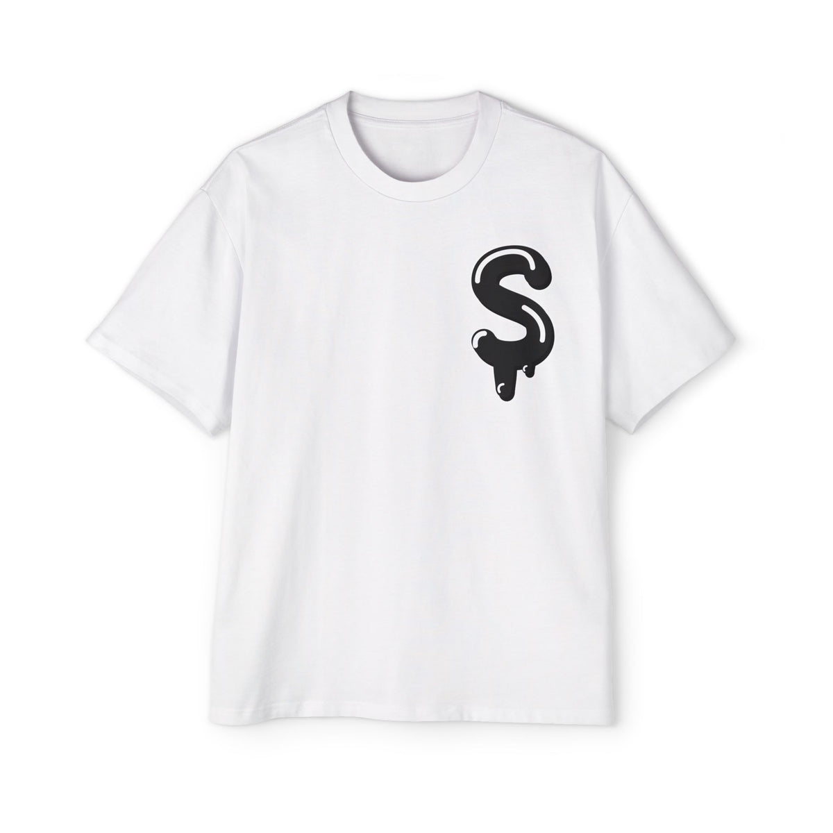 Men's Black Slime Sircle Heavy Oversized Tee