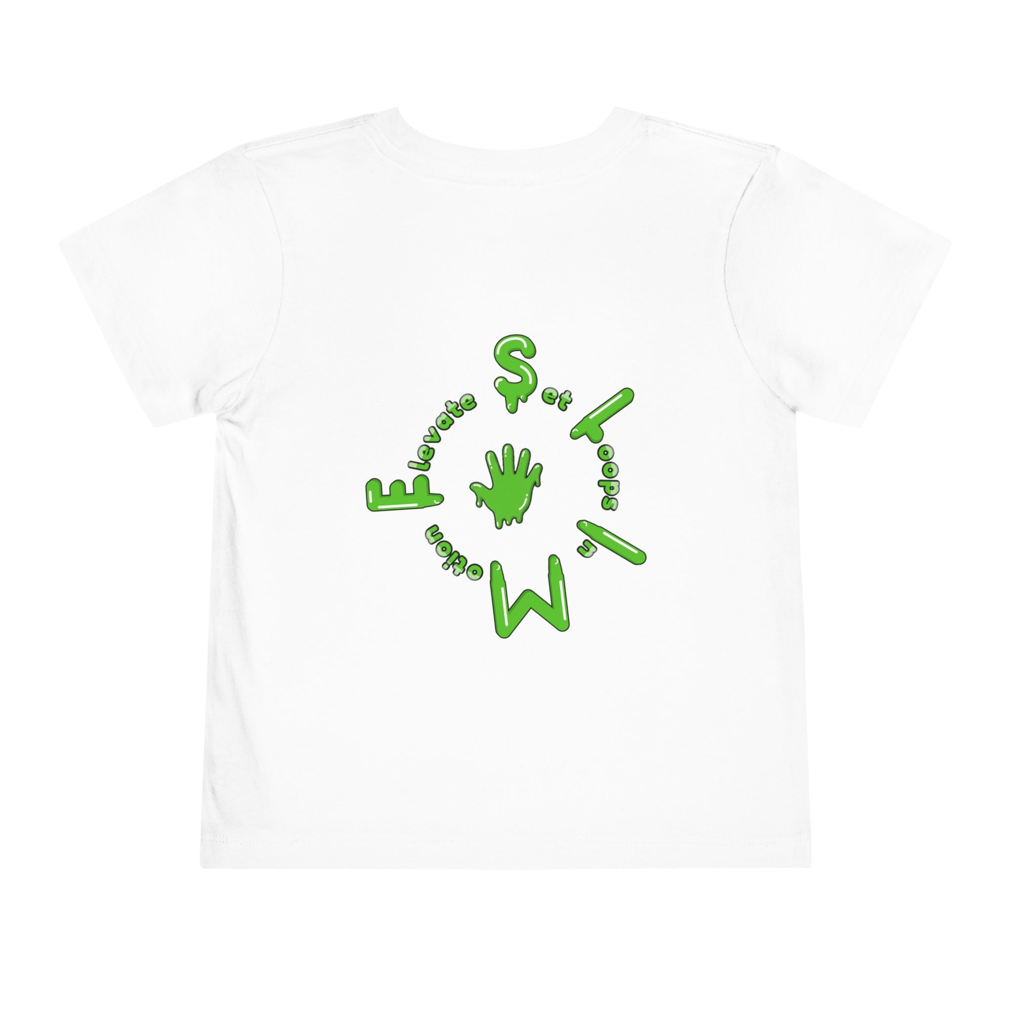 The Slime Shop Toddler Tee — Athletic Heather / Green Slime Sircle
