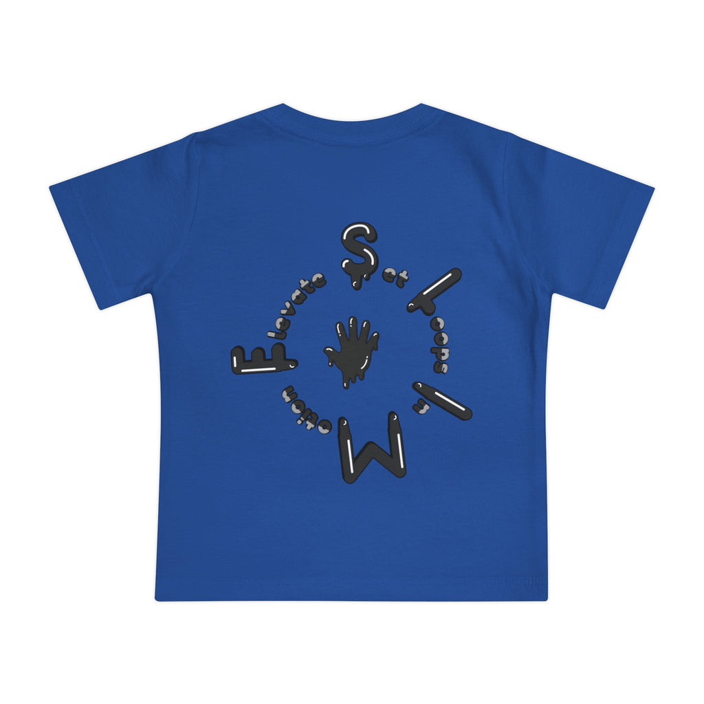 The Slime Shop Baby Tee — Yellow / Black Slime Sircle