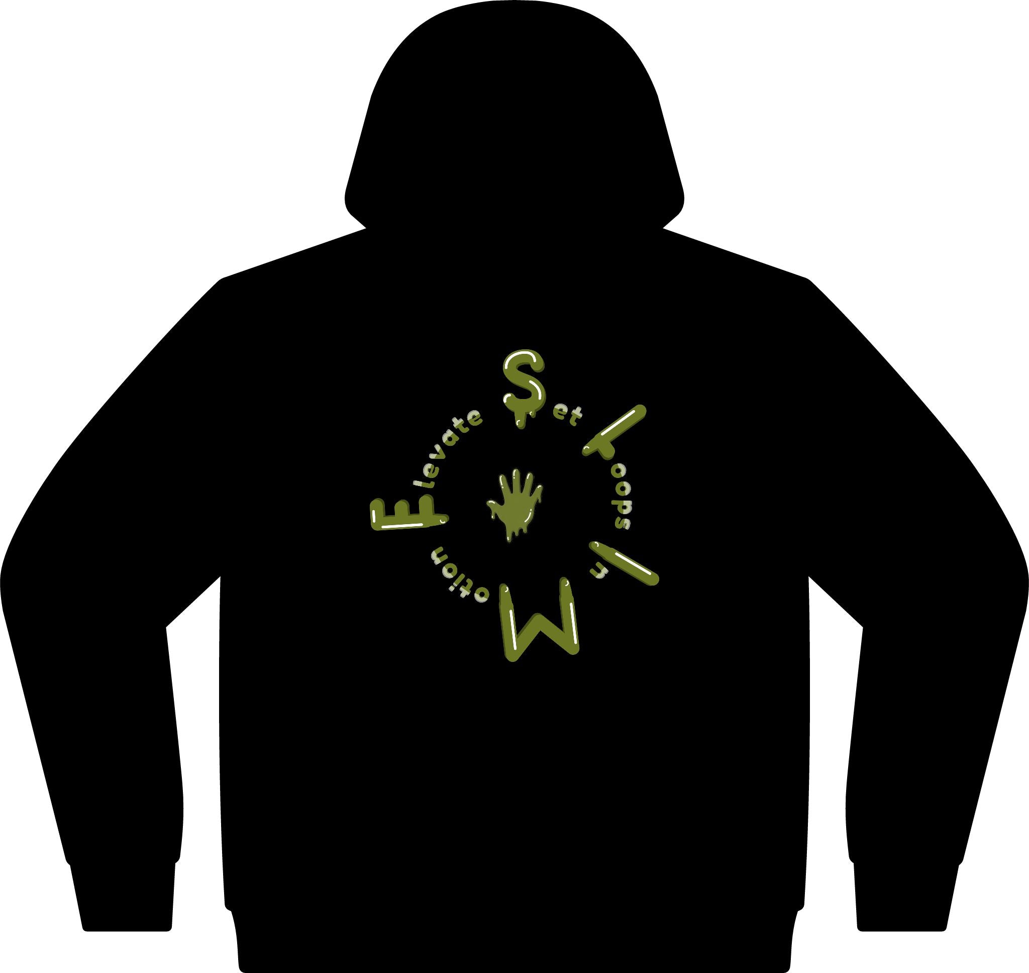 The Slime Shop Fleece Hoodie — White / Green Slime S