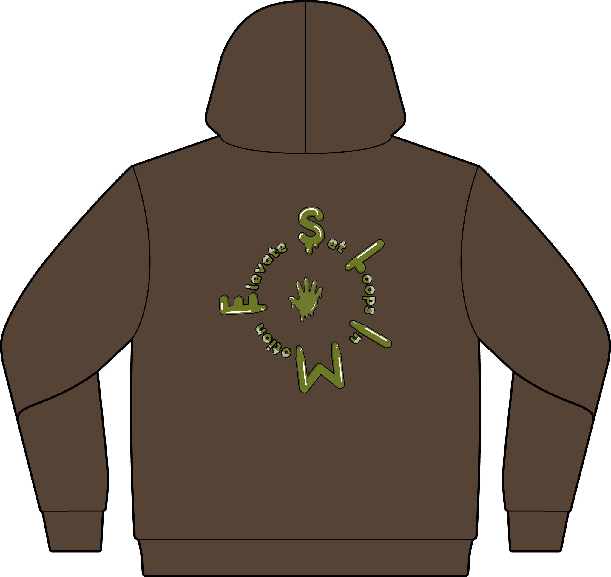 The Slime Shop Fleece Hoodie — White / Green Slime S