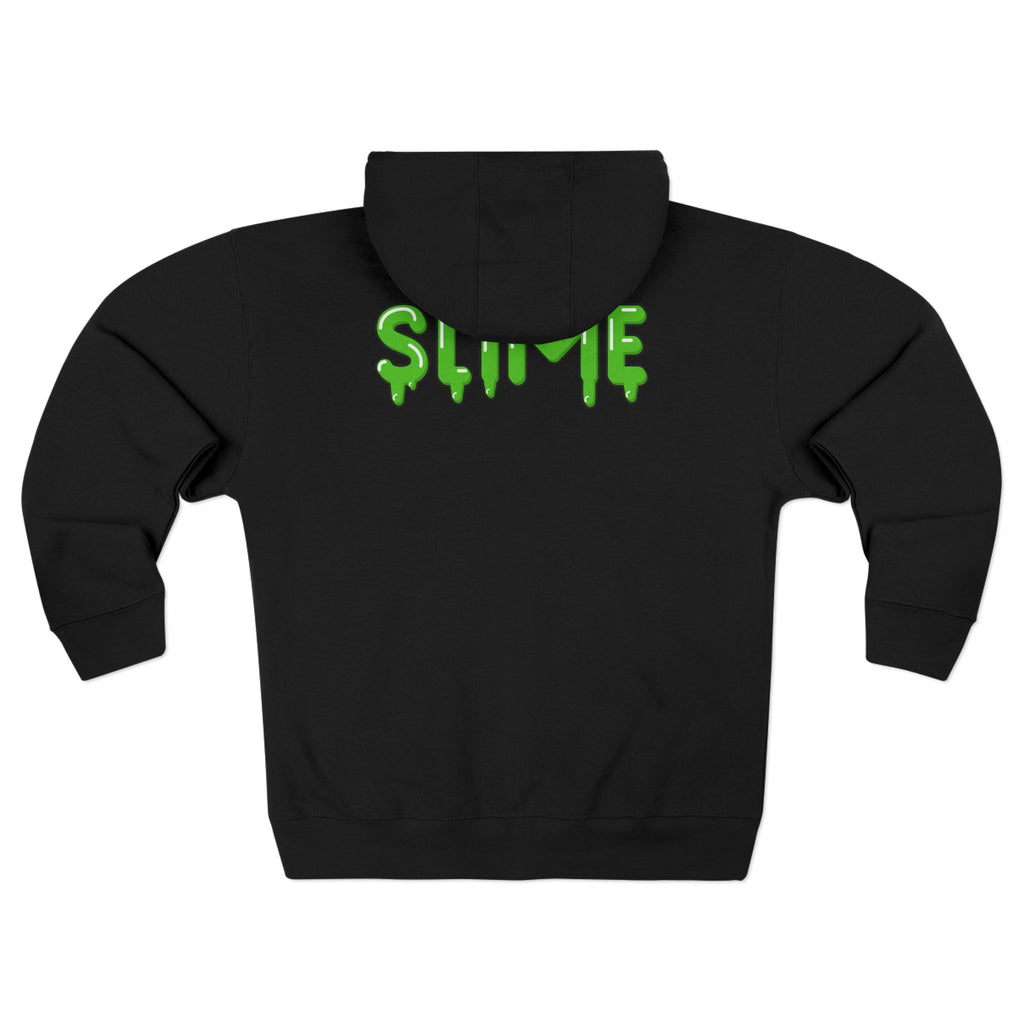 The Slime Shop Zip Hoodie — Heather / Green Slime In 5