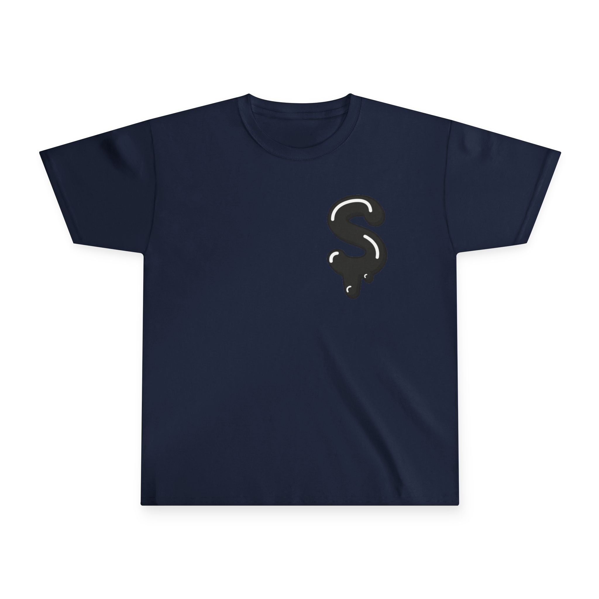 The Slime Shop Youth Tee — Navy / Black Slime Sircle