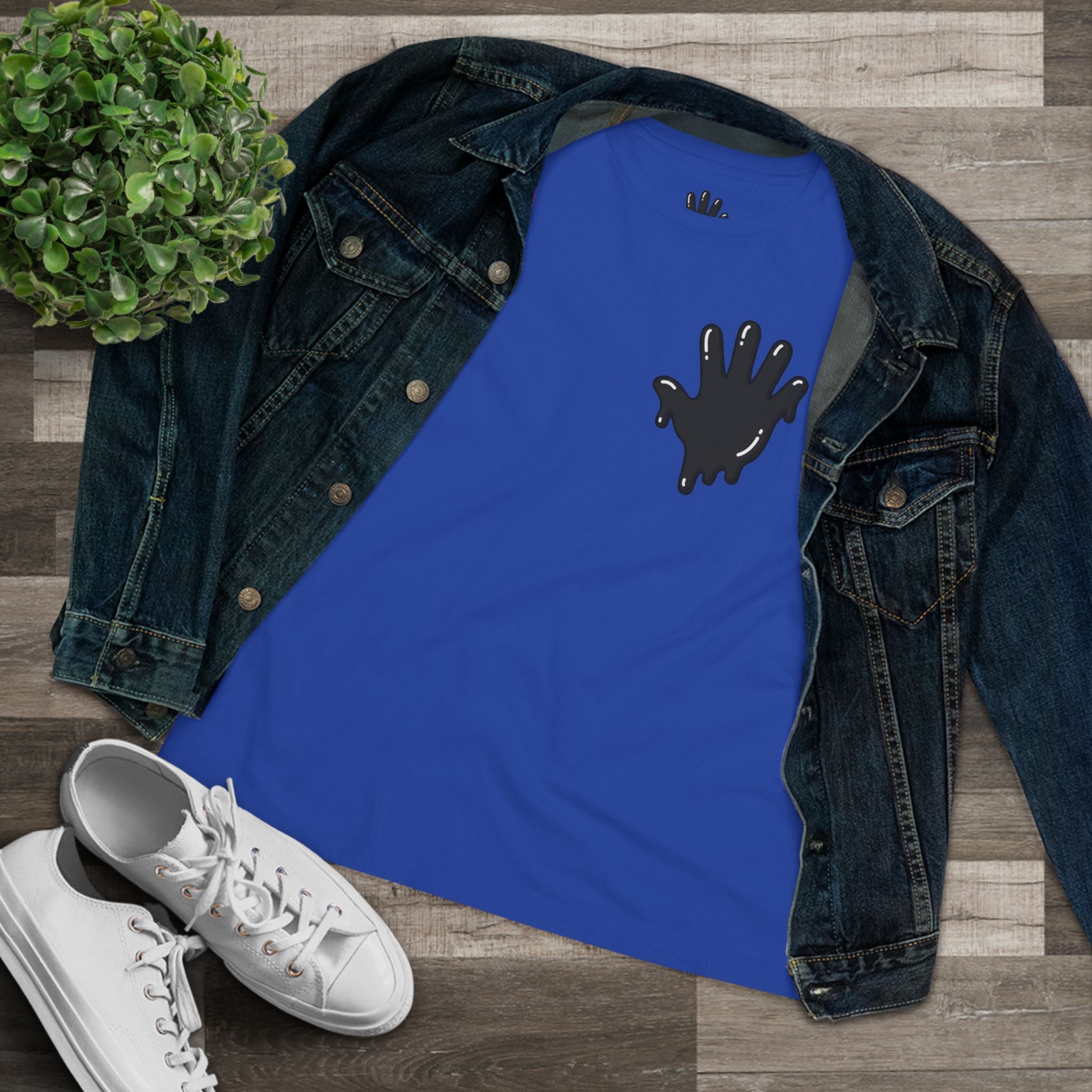 The Slime Shop Women's Tee — White / Black Slime In 5