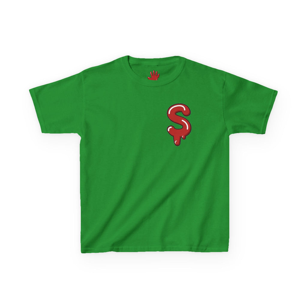 The Slime Shop Kids Tee — Green / Red Slime Sircle