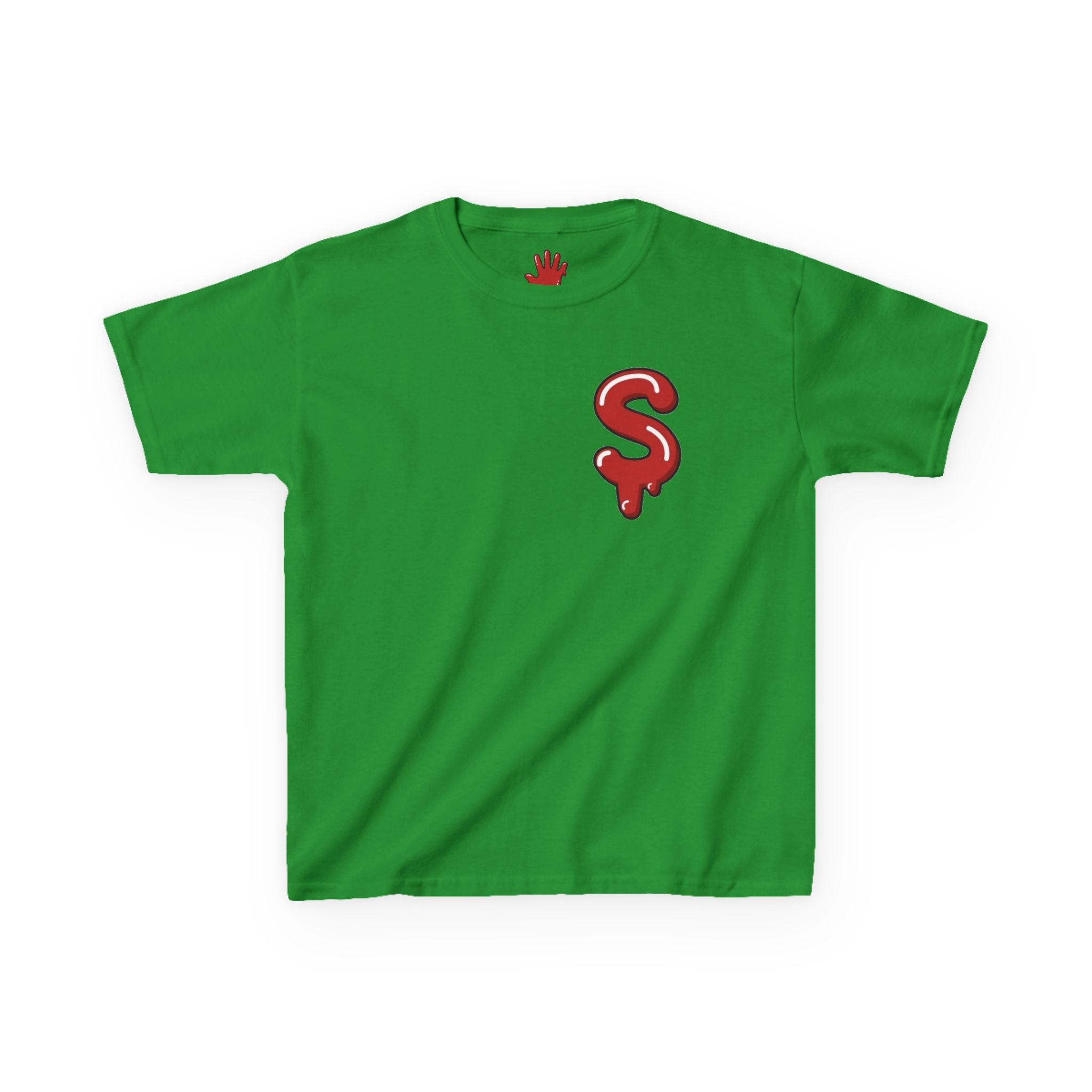 The Slime Shop Kids Tee — Green / Red Slime Sircle