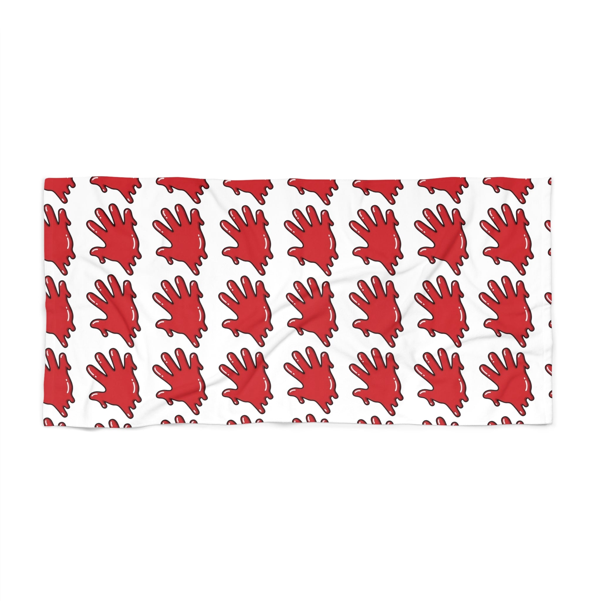 The Slime Shop Beach Towel — Black / Red Slime In 5 (AOP)