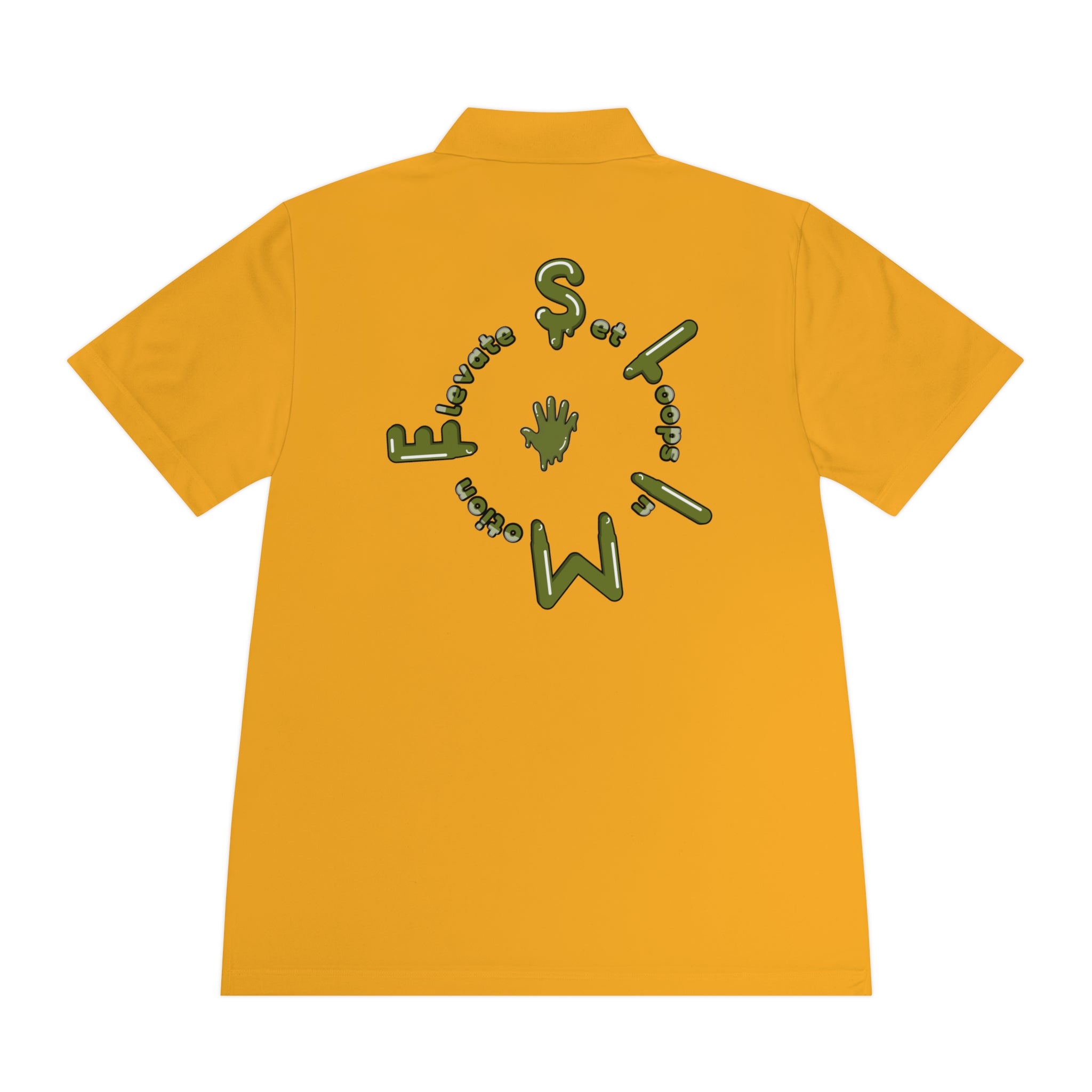 The Slime Shop Sport Polo — Red / Olive Slime Sircle