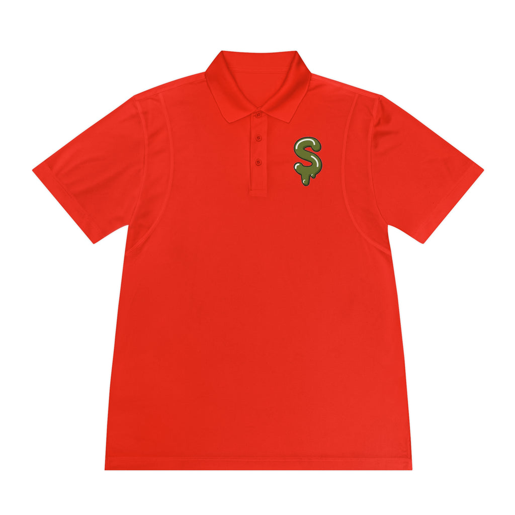 The Slime Shop Sport Polo — Red / Olive Slime Sircle