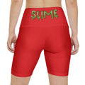 Women's Red/AS Slime In 5 Workout Shorts