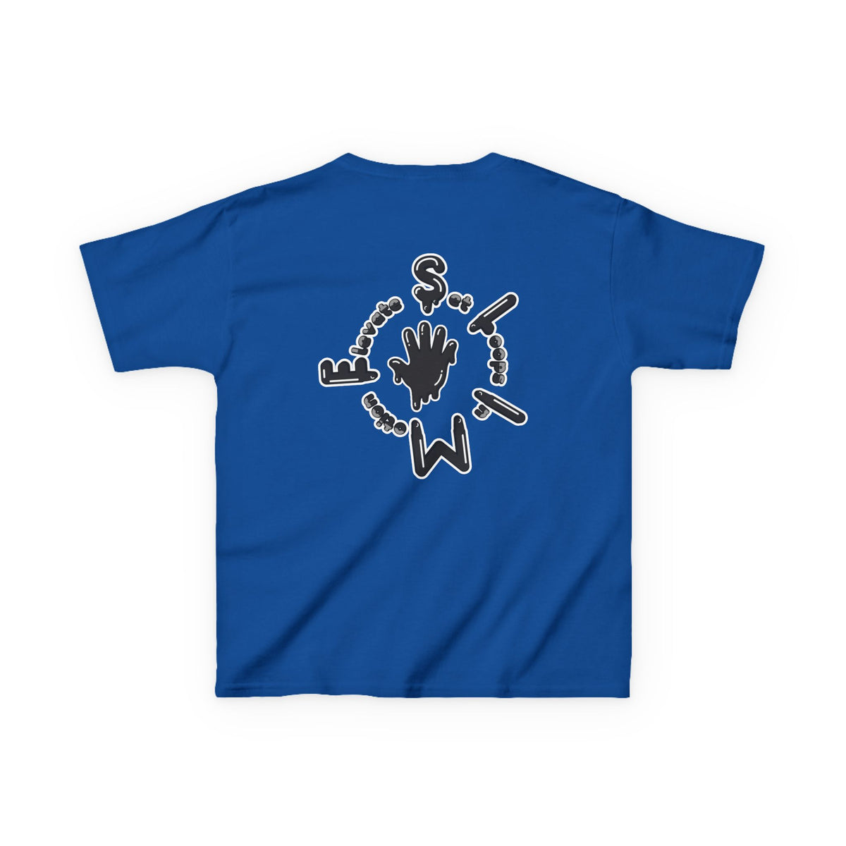 Kids Black/Slime Heavy Cotton™ Tee