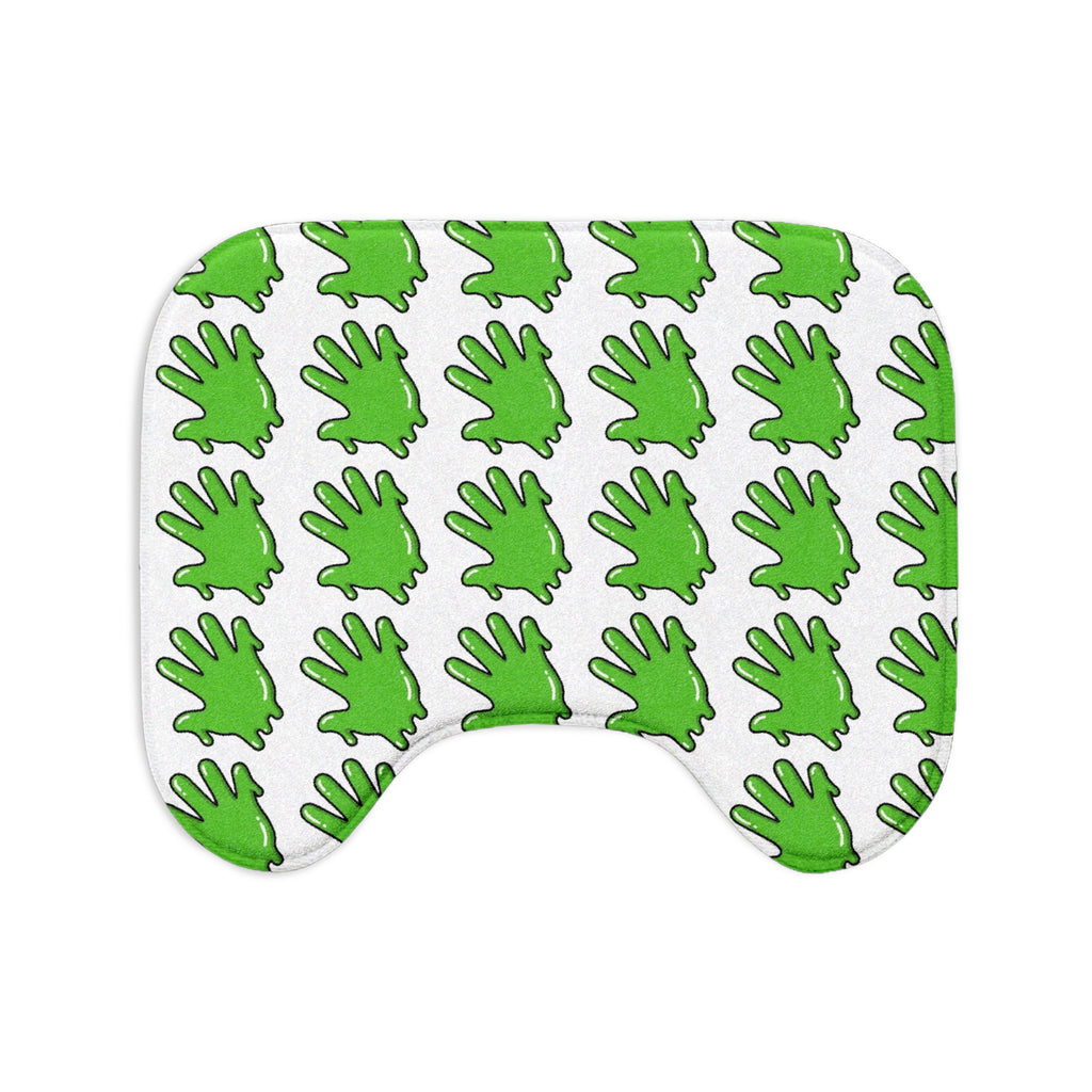 The Slime Shop Bath Mat — White / Green Slime S (AOP)