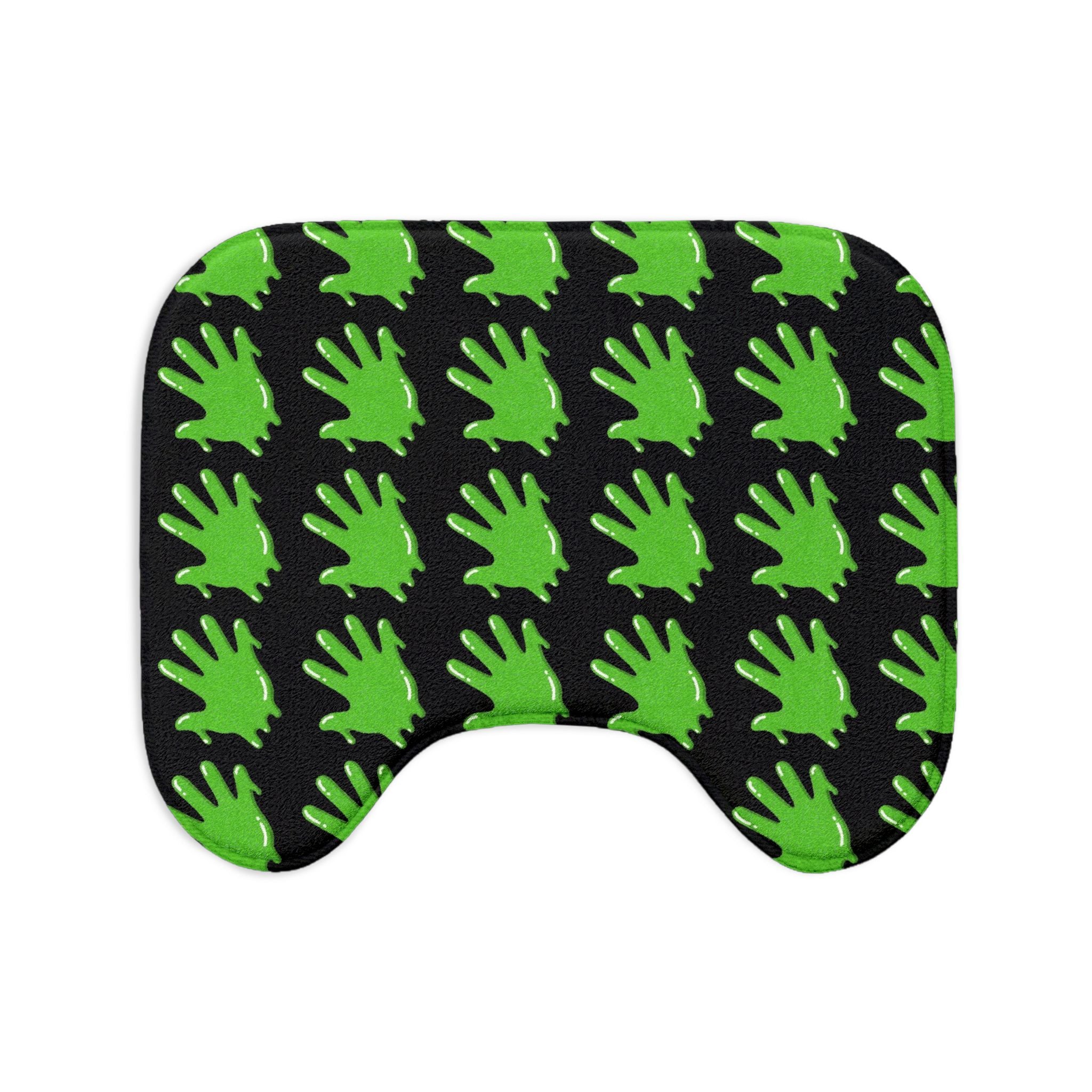 The Slime Shop Bath Mat — Black / Green Slime S (AOP)
