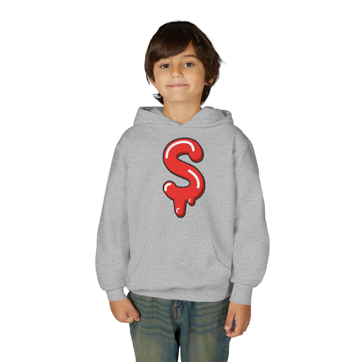 Red Slime Sircle Youth Heavy Blend Hooded Sweatshirt