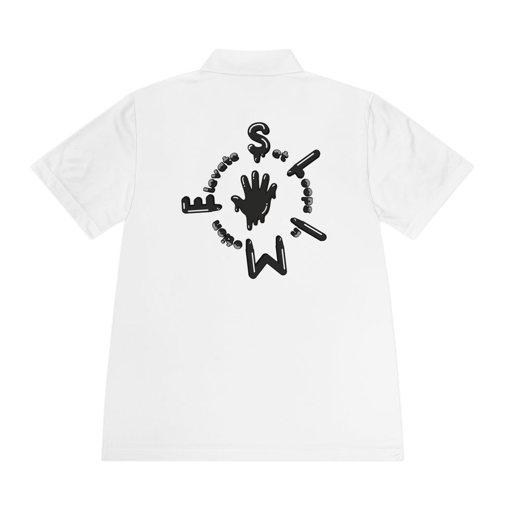 Men's Black Slime Sircle Sport Polo Shirt