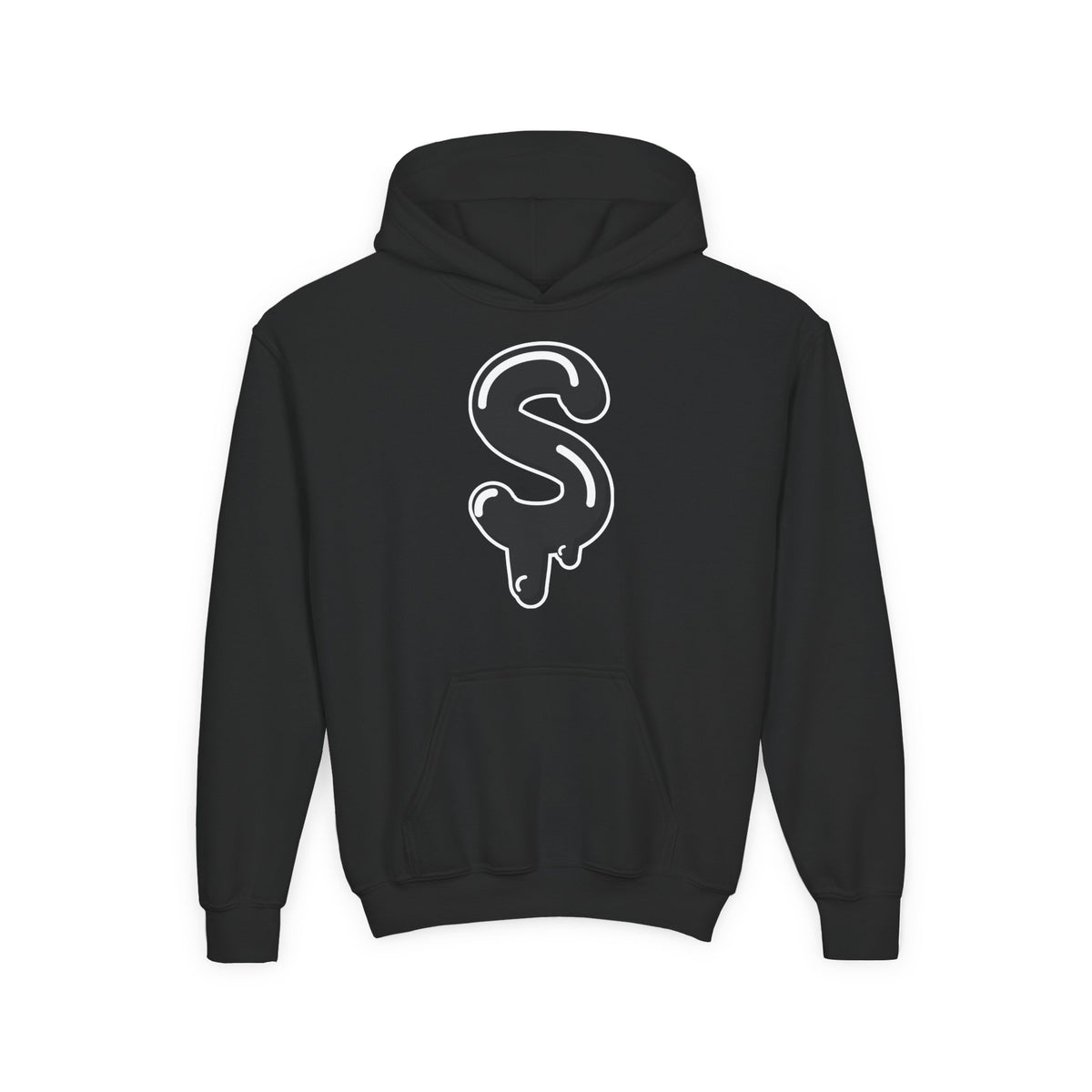 Black Slime Sircle Youth Heavy Blend Hooded Sweatshirt
