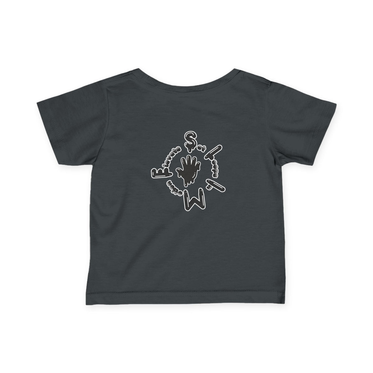 Infant Black/Slime Fine Jersey Tee