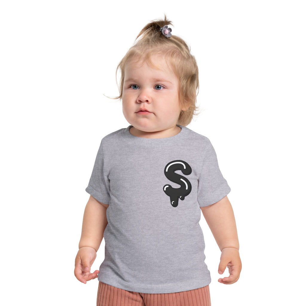 The Slime Shop Baby Tee — Yellow / Black Slime Sircle