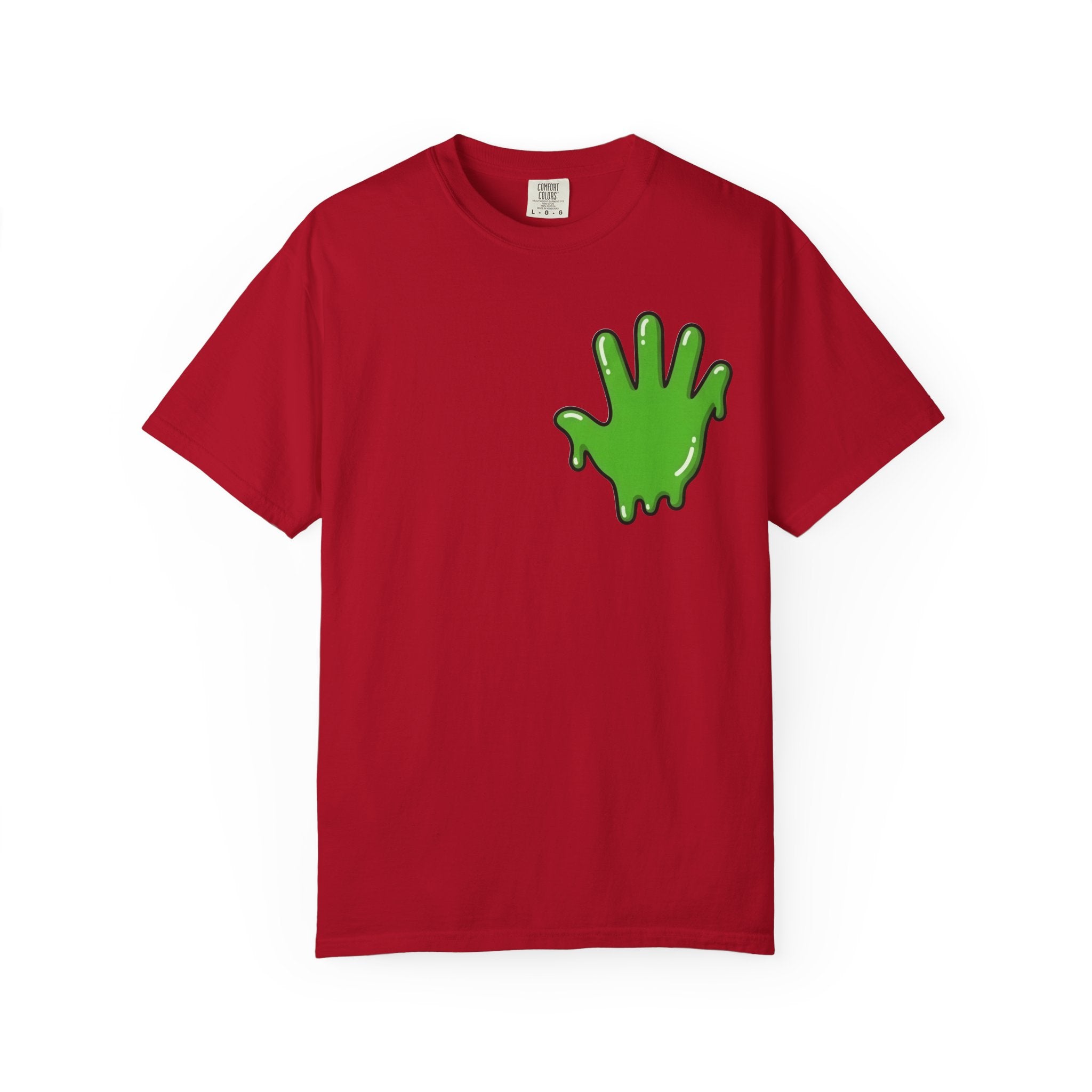 The Slime Shop Signature Tee — White / Green Slime In 5