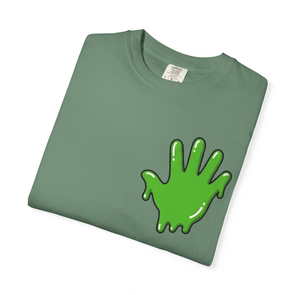 The Slime Shop Signature Tee — White / Green Slime In 5