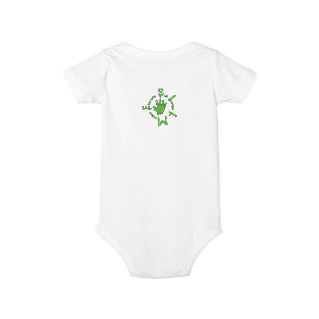 The Slime Shop Infant Bodysuit — Royal Blue / Green Slime Sircle