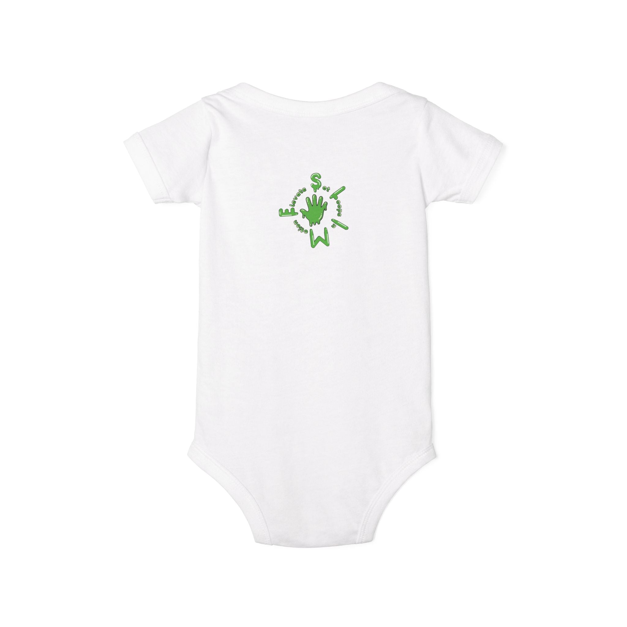 The Slime Shop Infant Bodysuit — Royal Blue / Green Slime Sircle