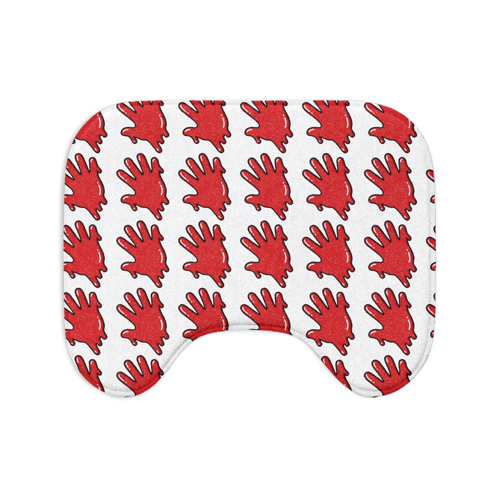 The Slime Shop Bath Mat 3-Piece Set — White / Red Slime S (AOP)