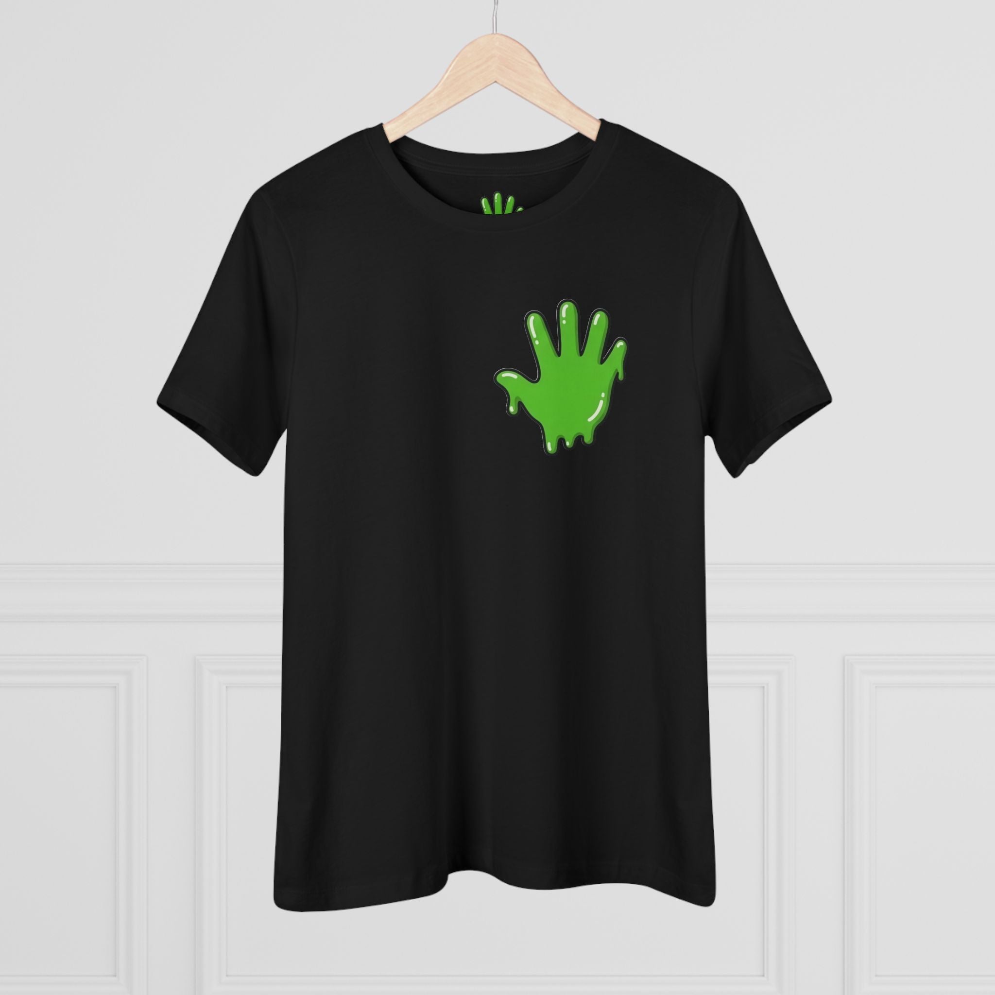 The Slime Shop Women's Tee — White / Green Slime In 5