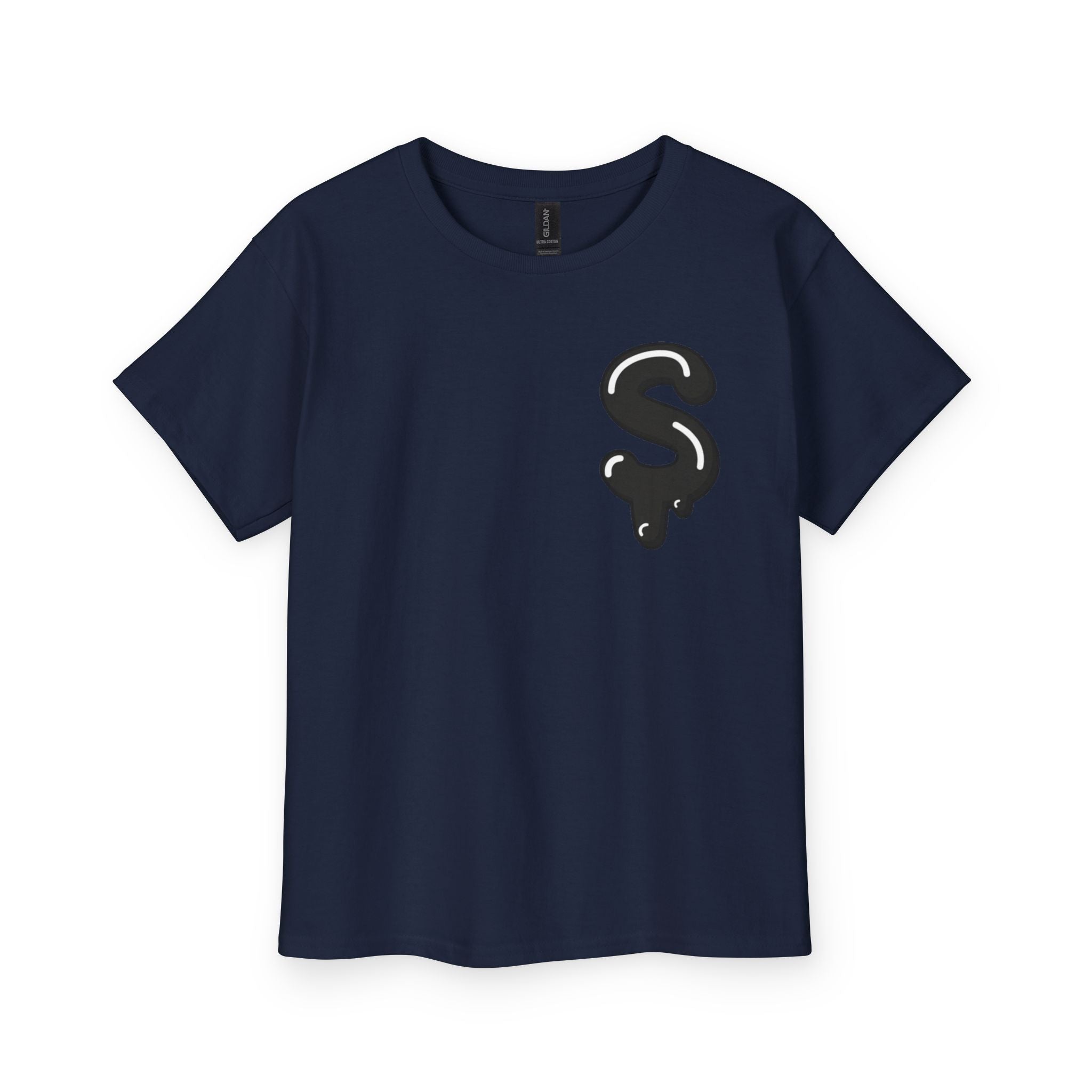 The Slime Shop Youth Tee — Navy / Black Slime Sircle